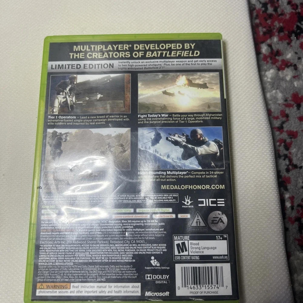 Medal of Honor -‎ Limited Edition - XBOX 360